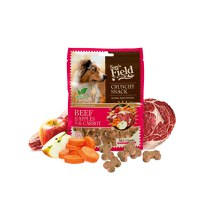SAM'S FIELD Crunchy Snack, XS-XL, Vită și Măr, punguță recompense fără cereale câini, 200g - 3