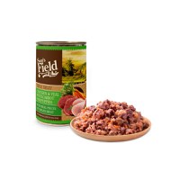 SAM'S FIELD True Meat For Puppies, XS-XL, Pui și Vițel, conservă hrană umedă fără cereale câini junior, (în aspic), 400g - 3