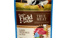 SAM'S FIELD, XS-XL, Miel și Orez, plic hrană umedă câini, (în aspic), 260g