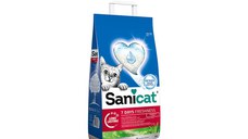 SANICAT 7Days, Aloe Vera, așternut igienic pisici, granule, bentonită, aglomerant, neutralizare mirosuri, 4l