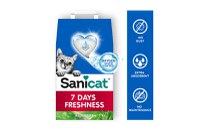 SANICAT 7Days, Aloe Vera, așternut igienic pisici, granule, bentonită, aglomerant, neutralizare mirosuri, 4l - 4
