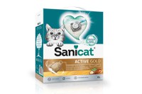 SANICAT Active Gold, Argan, așternut igienic pisici, granule, bentonită, aglomerant, neutralizare mirosuri, 6l - 2