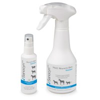 SANOCYN Forte Rani si Leziuni Cutanate, îngrijire răni soluție câini și pisici, antibacteriană, flacon, 75ml - 1