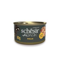 SCHESIR After Dark, Pui, conservă hrană umedă fără cereale pisici, (în supă), 80g - 1