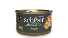 SCHESIR After Dark, Pui, conservă hrană umedă fără cereale pisici, (în supă), 80g