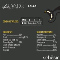 SCHESIR After Dark, Pui, conservă hrană umedă fără cereale pisici, (în supă), 80g - 5