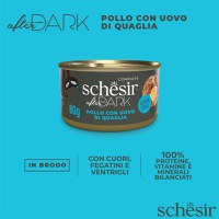 SCHESIR After Dark, Pui și Ou de Prepeliță, conservă hrană umedă fără cereale pisici, (în supă), 80g - 7