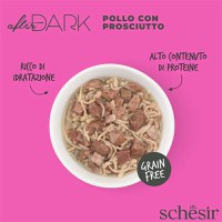 SCHESIR After Dark, Pui și Șuncă, conservă hrană umedă fără cereale pisici, (în supă), 80g - 5