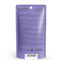 SCHESIR After Dark Velvet Mousse, Pui și Rață, plic hrană umedă fără cereale pisici, (mousse), 80g - 4