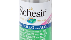 Schesir Cat Kitten Hrana Umeda pentru Pisici cu Pui Fillet si Aloe 140g