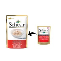 Schesir Cat Pui & Biban de Mare in Jelly, 85 g - 2