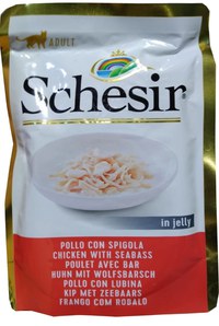 Schesir Cat Pui & Biban de Mare in Jelly, 85 g - 3
