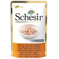 Schesir Cat Ton & Pui & Creveti in Jelly, 85 g - 3