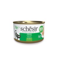 SCHESIR Complementary In Jelly, Pui, conservă hrană umedă pisici, (în aspic), 70g - 1
