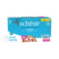 SCHESIR Complete Nutrition, Ton, conservă hrană umedă pisici, (în supă), multipack, 50g x 6buc - 2