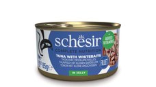 SCHESIR Complete Nutrition, Ton cu Anșoa pentru Pisici, Conserva Hrană Umedă în Aspic, 85g