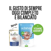 SCHESIR Complete Nutrition, Ton și Biban, plic hrană umedă pisici, (în aspic), 85g - 5