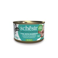 SCHESIR Complete Nutrition, Ton și Doradă, conservă hrană umedă pisici, (în aspic), 85g - 2
