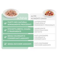 SCHESIR Complete Nutrition, Ton și Somon, plic hrană umedă pisici, (în aspic), 85g - 4