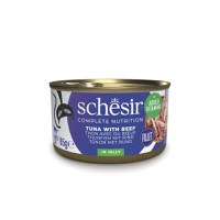 SCHESIR Complete Nutrition, Ton și Vită, conservă hrană umedă pisici, (în aspic), 85g - 1