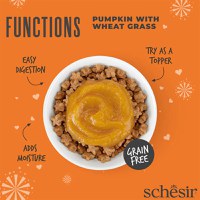 SCHESIR Functions Digestive Topper, dovleac, plic hrană umedă fără cereale pisici, sistem digestiv, (topping), 40g - 4
