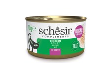 SCHESIR In Broth, Pui, conservă hrană umedă pisici, (în supă), 70g