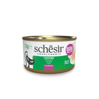 SCHESIR In Broth, Pui, conservă hrană umedă pisici, (în supă), 70g - 1