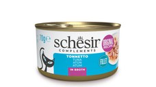 SCHESIR In Broth, Ton, conservă hrană umedă pisici, (în supă), 70g