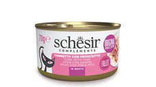 SCHESIR In Broth, Ton și Șuncă, conservă hrană umedă pisici, (în supă), 70g