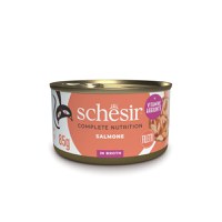 SCHESIR, Somon, conservă hrană umedă pisici, (în supă), 85g - 2