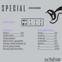 SCHESIR Special Light, Pui, plic hrană umedă fără cereale pisici, obezitate, (mousse), 70g - 5