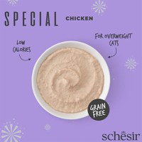 SCHESIR Special Light, Pui, plic hrană umedă fără cereale pisici, obezitate, (mousse), 70g - 6
