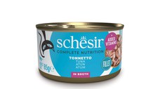 SCHESIR, Ton, conservă hrană umedă pisici, (în supă), 85g