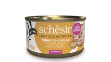 SCHESIR, Ton și Pui, conservă hrană umedă pisici, (în supă), 85g
