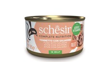 SCHESIR, Ton și Somon, conservă hrană umedă pisici, (în aspic), 85g