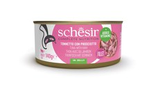 SCHESIR, Ton și Șuncă, conservă hrană umedă pisici, (în aspic), 140g