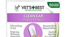 Servetele pentru igiena urechii Vet's Best Ear Finger, 50 bucati