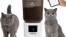 SHAW Smart, hrănitor automat câini, 2 boluri rotunde, programabil, aplicație mobilă, PVC SHAW Smart, hrănitor automat câini și pisici, 2 boluri rotunde, programabil, aplicație mobilă, PVC, alb, XS-S(7l)