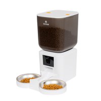 SHAW Smart, hrănitor automat câini, 2 boluri rotunde, programabil, aplicație mobilă, PVC SHAW Smart, hrănitor automat câini și pisici, 2 boluri rotunde, programabil, aplicație mobilă, PVC, alb, XS-S(7l) - 7