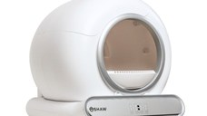 SHAW Smart V3, litieră automată pisici, cu filtru, auto-curățare, aplicație mobilă, ionizare, alb, 48x50.1 cm