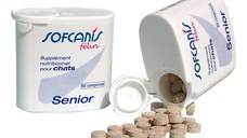 SOFCANIS Senior, supliment multivitamine pisici senior, comprimate SOFCANIS Senior, supliment multivitamine pisici senior, flacon, 60 comprimate