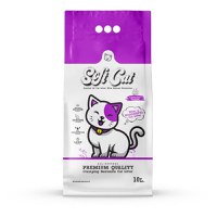 SOFTCAT, Lavanda, așternut igienic pisici, granule, bentonită, aglomerant, neutralizare mirosuri, 10l - 1