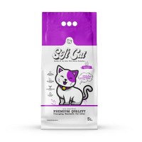 SOFTCAT, Lavanda, așternut igienic pisici, granule, bentonită, aglomerant, neutralizare mirosuri, 5l - 1