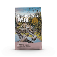 TASTE OF THE WILD Lowland Creek, Prepeliță și Rată, hrană uscată fără cereale pisici, 2kg - 5