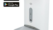 TRIXIE Smart TX820, hrănitor automat câini, 1 bol pătrat, programabil, aplicație mobilă, plastic TRIXIE Smart TX820, hrănitor automat câini și pisici, 1 bol pătrat, programabil, aplicație mobilă, plastic, alb și gri, XS-S(4.5l, ⌀1.5cm, 38x19cm)