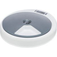 TRIXIE TX5, hrănitor automat câini, 1 bol asimetric, programabil, plastic TRIXIE TX5, hrănitor automat câini și pisici, 1 bol asimetric, programabil, plastic, alb și gri, XS(1.25l, 33x5cm) - 3