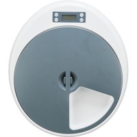 TRIXIE TX5, hrănitor automat câini, 1 bol asimetric, programabil, plastic TRIXIE TX5, hrănitor automat câini și pisici, 1 bol asimetric, programabil, plastic, alb și gri, XS(1.25l, 33x5cm) - 5