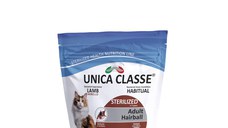 UNICA Classe Sterilized Hairball, Miel, hrană uscată pisici sterilizați, 10kg