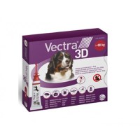 Vectra 3D, spot-on, solutie antiparazitara, caini Vectra 3D, spot-on, soluție antiparazitară, câini +40 kg, 3 pipete - 1