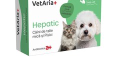 VETARIA+ Hepatic caini de talie mica, supliment sistem hepatic câini, Pui, capsule VETARIA+ Hepatic caini de talie mica, XS-S, supliment sistem hepatic câini și pisici, Pui, cutie, 30 capsule